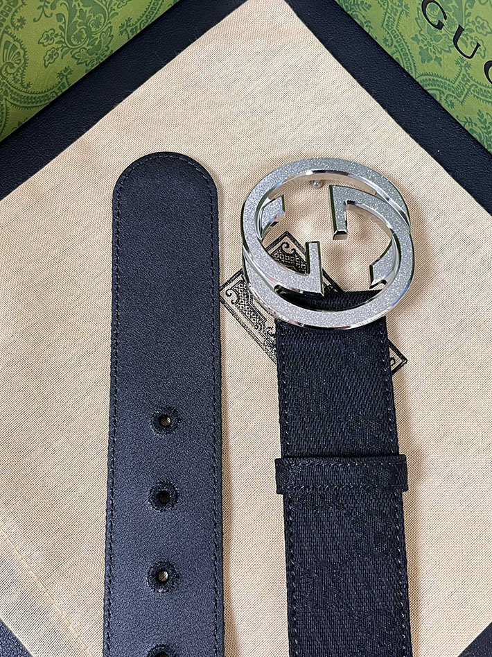 グッチ直営アウトレット店 Gucci インターロッキングG バックル付き ベルト 2026年春夏 新作 2632505 グッチ ベルト メンズ アウトレット - 画像 (3)