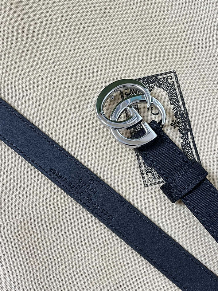 グッチ直営アウトレット店 Gucci インターロッキングG バックル付き ベルト 2026年春夏 新作 2632510 グッチ ベルト レディース アウトレット - 画像 (2)