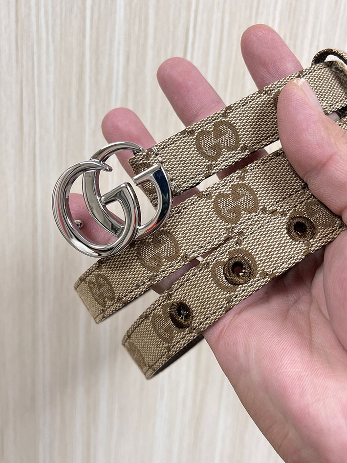 グッチ直営アウトレット店 Gucci インターロッキングG バックル付き ベルト 2026年春夏 新作 2632512 Gucci ベルト アウトレット 価格 レディース - 画像 (6)