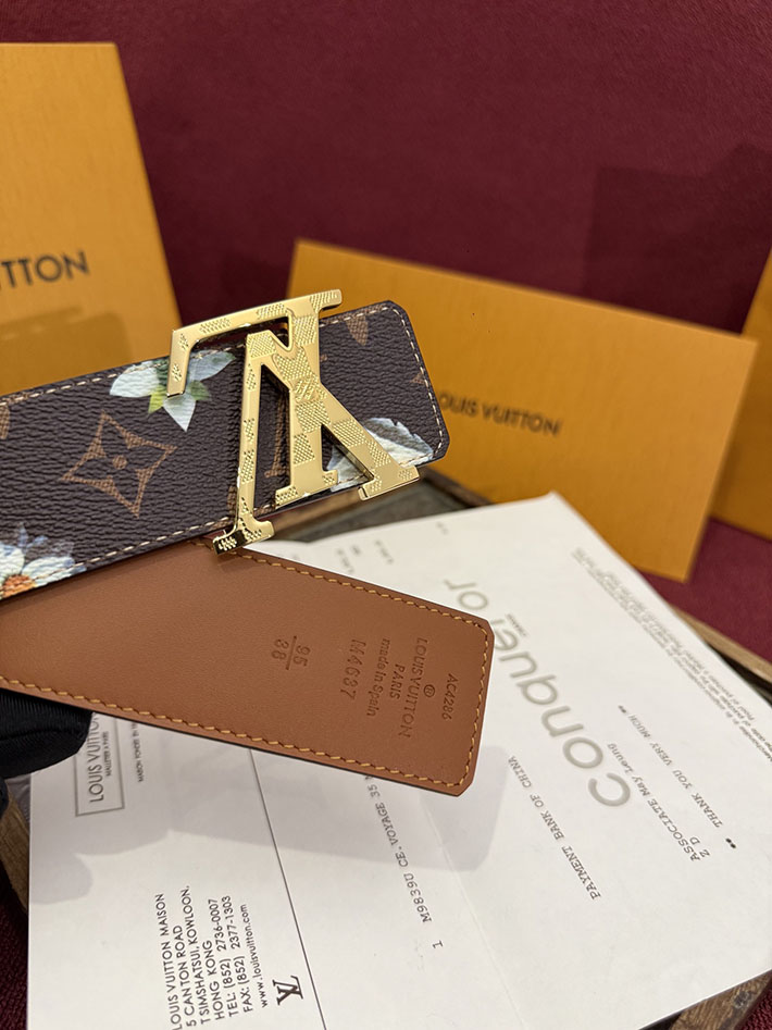 ルイヴィトンベルト激安販売 LV 2026年春夏 新作 ベルト・LV イニシャル 40MM モノグラム 2632525 ヴィトン ベルト メンズ コーデ - 画像 (6)