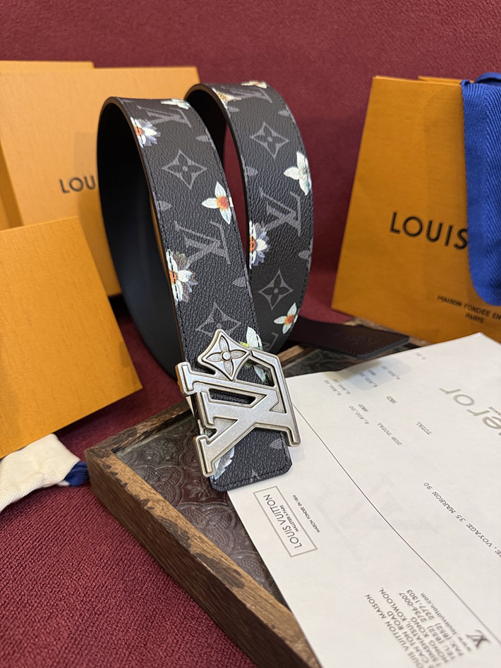最高級ルイヴィトンスーパーコピー ベルト・LV イニシャル モノグラム・フラワー 40MM リバーシブル 2632527 ルイヴィトン ベルト スーパーコピー - 画像 (6)