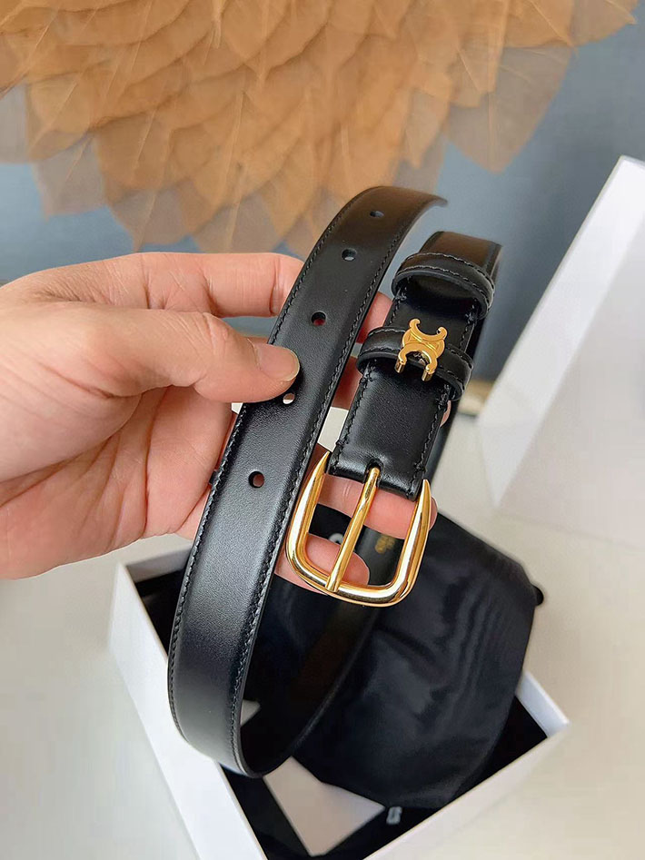 最高級セリーヌスーパーコピー CELINE ナローベルト レディース Medium 25MM ミディアム トリオンフ 2632535 レディース セリーヌ ベルト - 画像 (6)