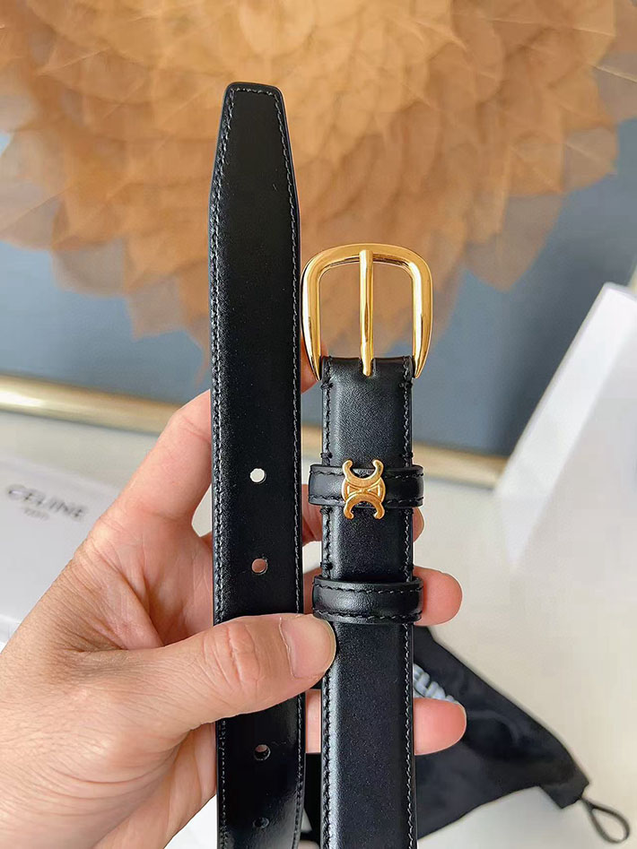 最高級セリーヌスーパーコピー CELINE ナローベルト レディース Medium 25MM ミディアム トリオンフ 2632535 レディース セリーヌ ベルト - 画像 (5)