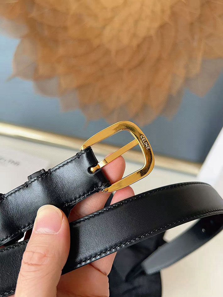 最高級セリーヌスーパーコピー CELINE ナローベルト レディース Medium 25MM ミディアム トリオンフ 2632535 レディース セリーヌ ベルト - 画像 (4)