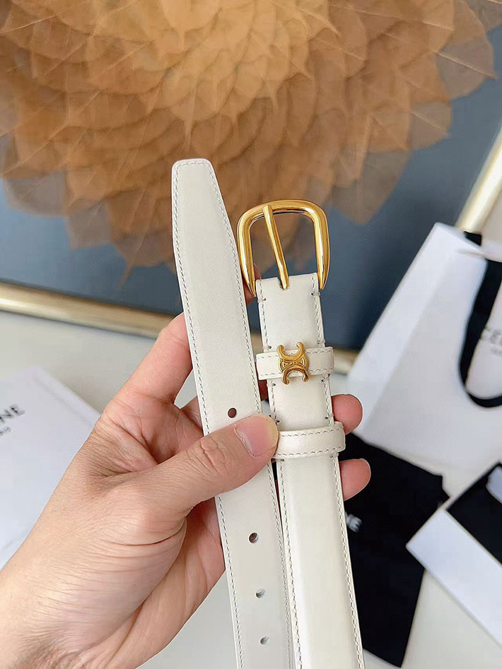 最高級セリーヌスーパーコピー CELINE ナローベルト レディース Medium 25MM ミディアム トリオンフ 2632536 セリーヌ ベルト アウトレット - 画像 (5)