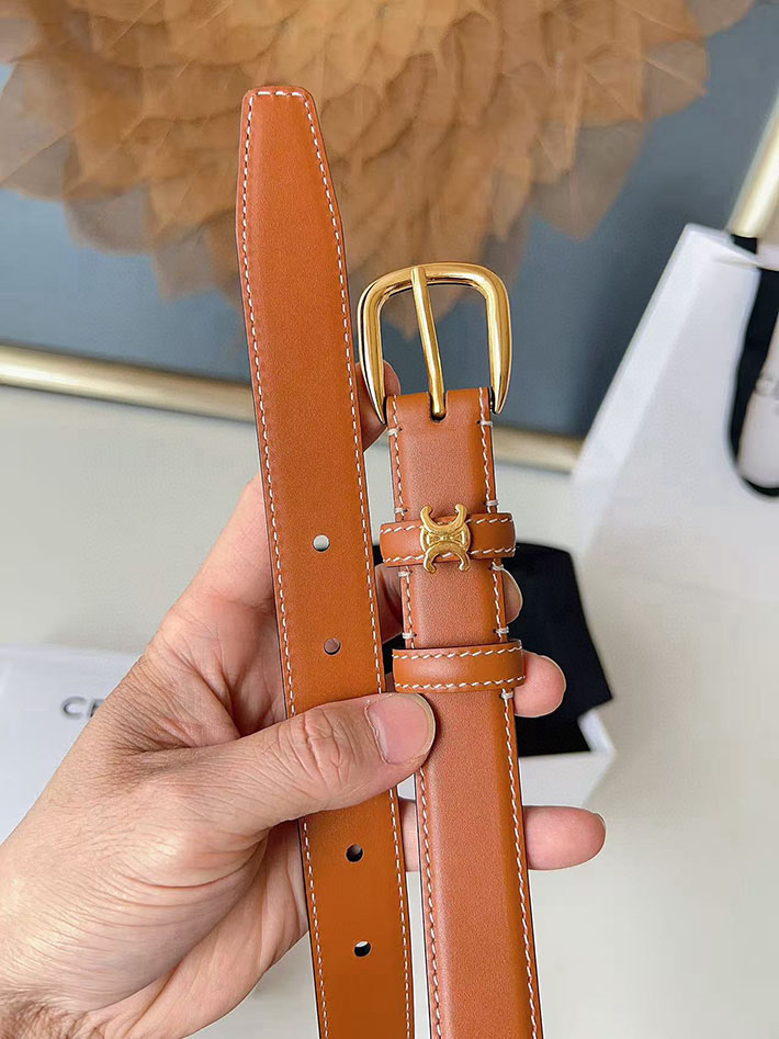 最高級セリーヌスーパーコピー CELINE ナローベルト レディース Medium 25MM ミディアム トリオンフ 2632537 セリーヌ ベルト 人気 - 画像 (4)