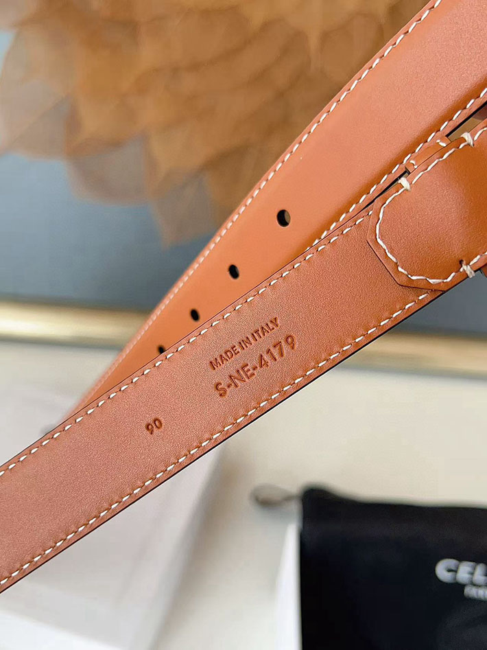 最高級セリーヌスーパーコピー CELINE ナローベルト レディース Medium 25MM ミディアム トリオンフ 2632537 セリーヌ ベルト 人気 - 画像 (3)