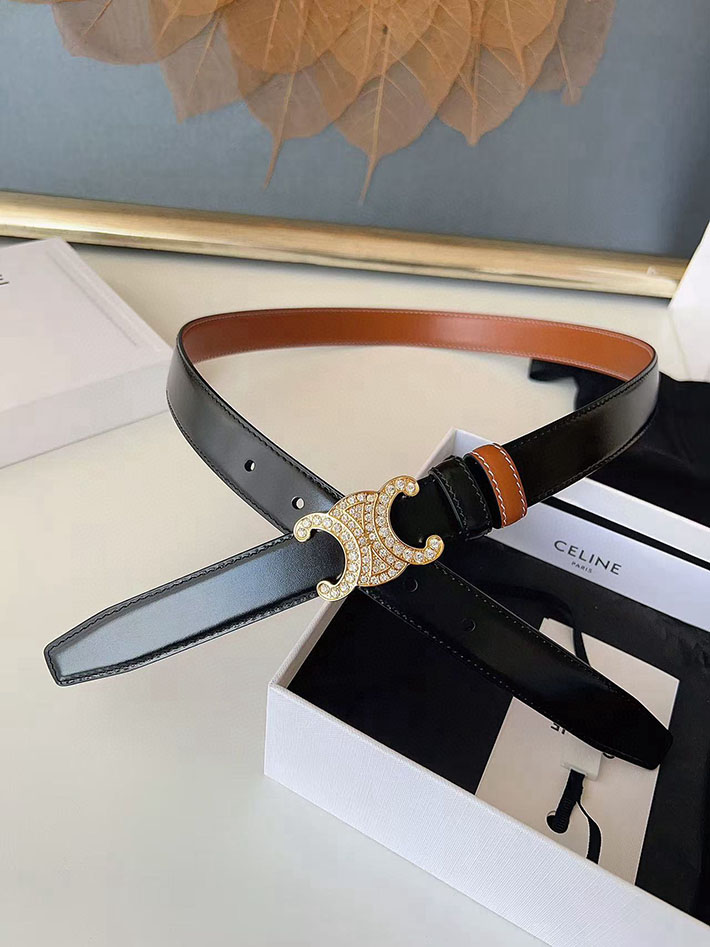 最高級セリーヌスーパーコピー CELINE ナローベルト レディース Medium 25MM ミディアム トリオンフ 2632538 セリーヌ ベルト 25mm - 画像 (9)