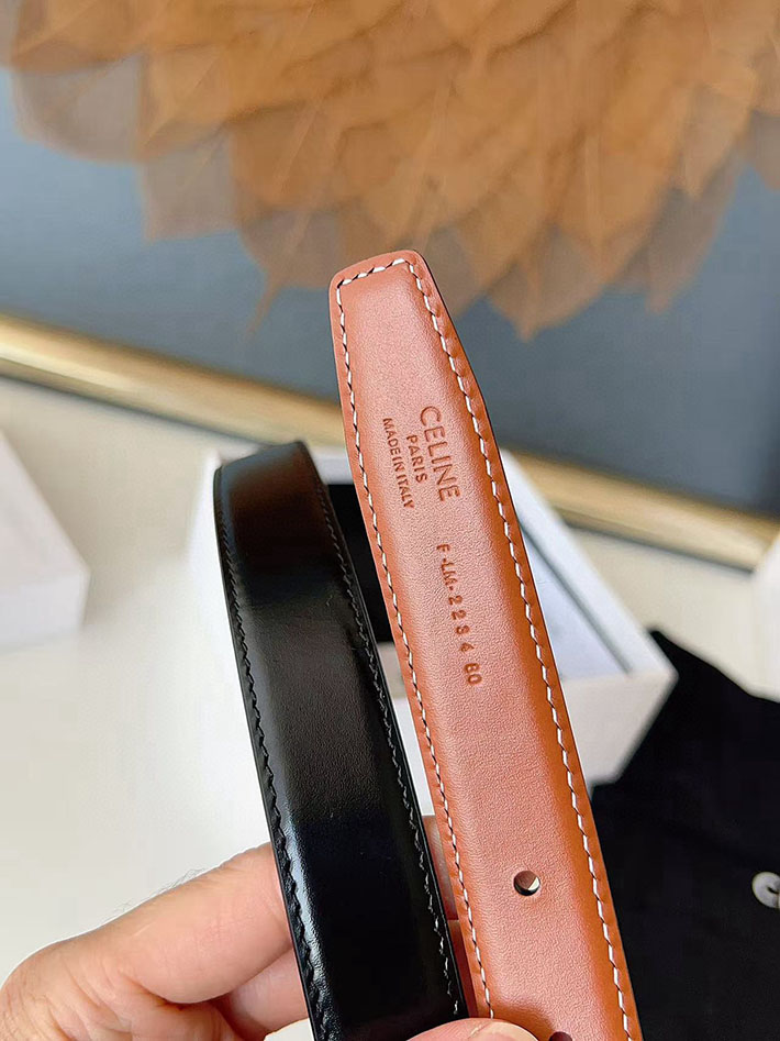 最高級セリーヌスーパーコピー CELINE ナローベルト レディース Medium 25MM ミディアム トリオンフ 2632538 セリーヌ ベルト 25mm - 画像 (2)