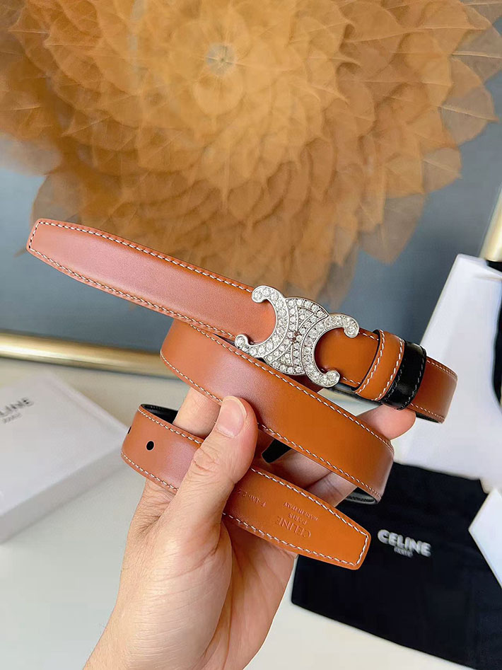 最高級セリーヌスーパーコピー CELINE ナローベルト レディース Medium 25MM ミディアム トリオンフ 2632539 セリーヌ ベルト カスタマイズ - 画像 (9)