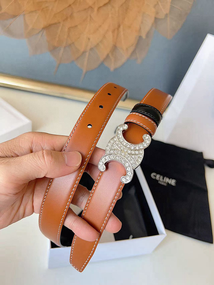 最高級セリーヌスーパーコピー CELINE ナローベルト レディース Medium 25MM ミディアム トリオンフ 2632539 セリーヌ ベルト カスタマイズ - 画像 (5)