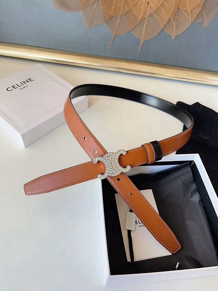 最高級セリーヌスーパーコピー CELINE ナローベルト レディース Medium 25MM ミディアム トリオンフ 2632539 セリーヌ ベルト カスタマイズ - 画像 (4)