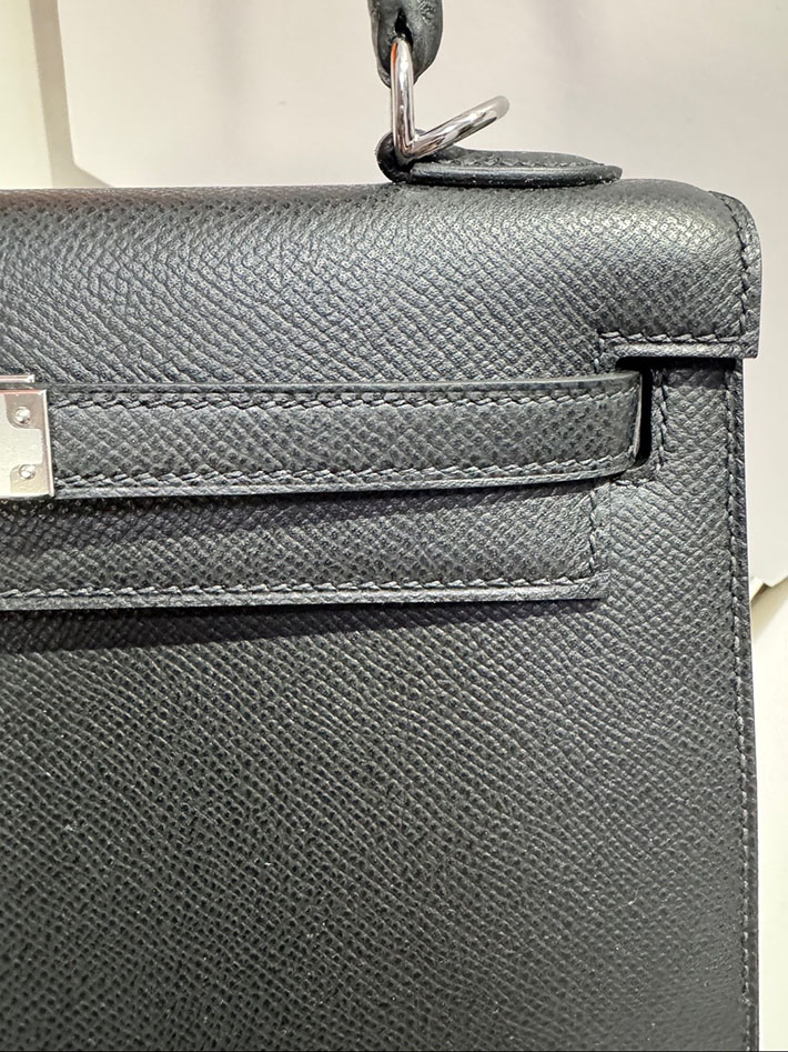 エルメス ケリー 25の通販 HERMES ケリー25 外縫い ブラック ヴォーエプソン シルバー金具 H041000CK89 エルメス ケリー 定価 - 画像 (4)
