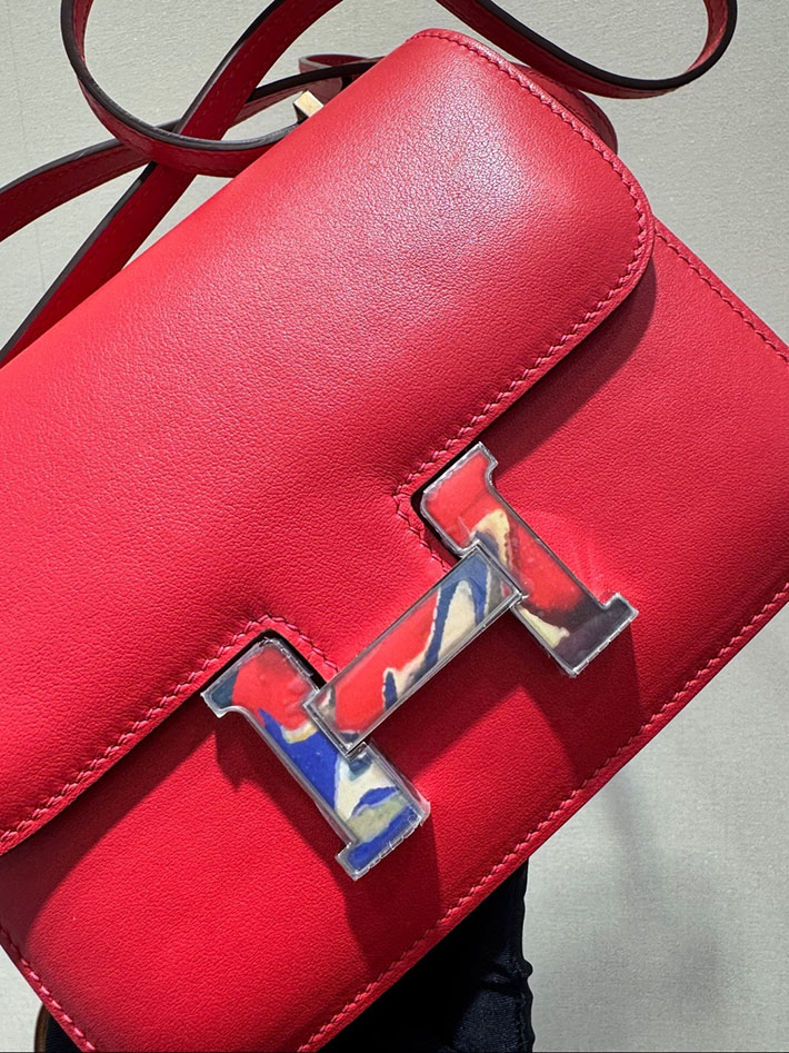 エルメス コンスタンスの通販 HERMES コンスタンス3 ミニ ルージュカザック エバーカラー シルバー金具 2632655 コンスタンス ミニ 値段 - 画像 (8)