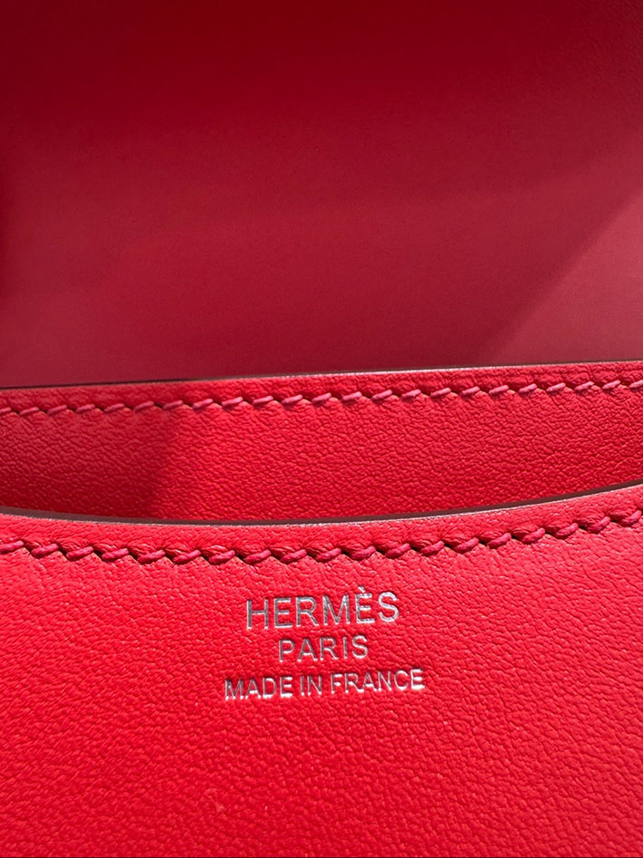 エルメス コンスタンスの通販 HERMES コンスタンス3 ミニ ルージュカザック エバーカラー シルバー金具 2632655 コンスタンス ミニ 値段 - 画像 (4)