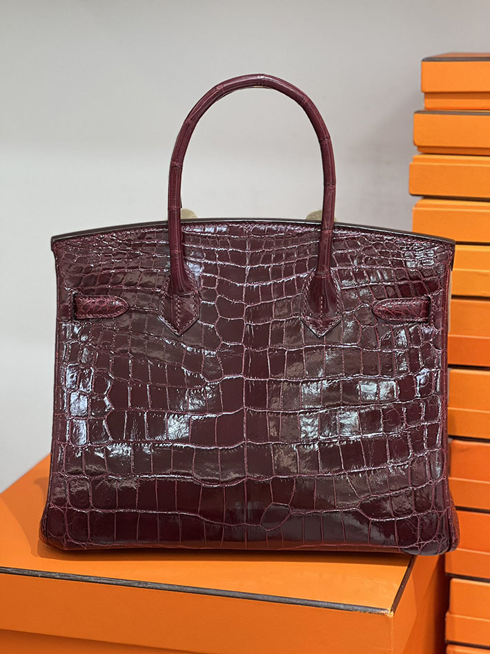 エルメス バーキン 30の通販 HERMES バーキン30 ルージュアッシュ クロコダイル ゴールド金具 H025584CC55 バーキン30 クロコ 定価 - 画像 (9)