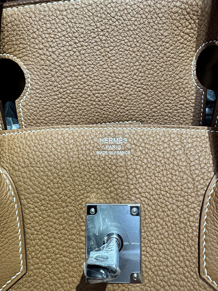 エルメス ショルダーバーキン 42の通販 HERMES ショルダーバーキン42 ゴールド フィヨルド シルバー金具 H044819CK37 エルメス バーキン メンズ - 画像 (9)