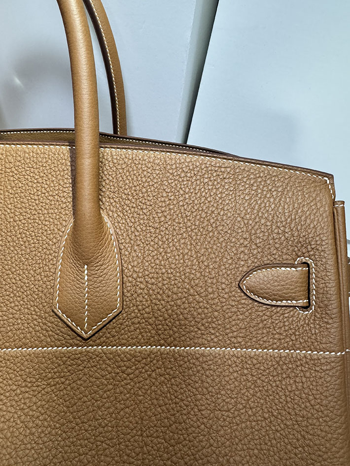 エルメス ショルダーバーキン 42の通販 HERMES ショルダーバーキン42 ゴールド フィヨルド シルバー金具 H044819CK37 エルメス バーキン メンズ - 画像 (4)