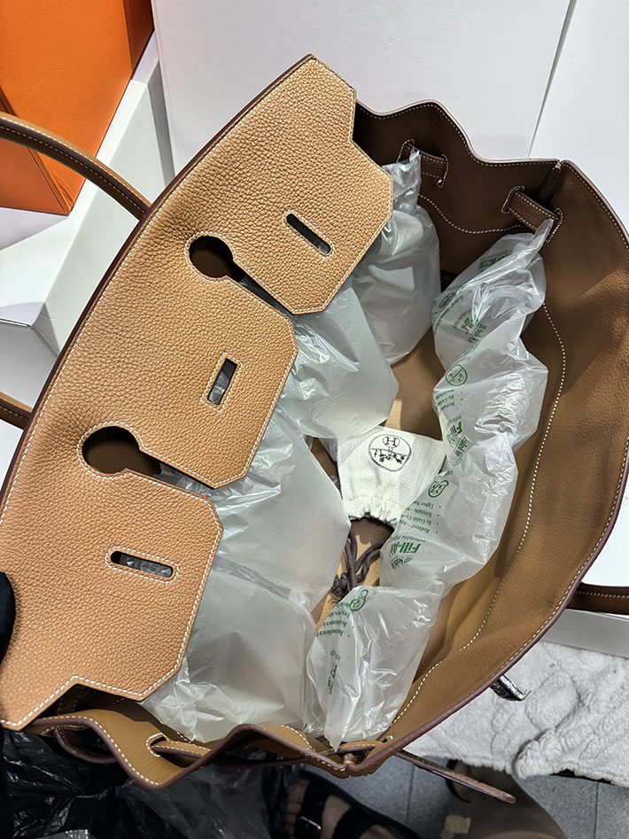 エルメス ショルダーバーキン 42の通販 HERMES ショルダーバーキン42 ゴールド フィヨルド シルバー金具 H044819CK37 エルメス バーキン メンズ - 画像 (3)