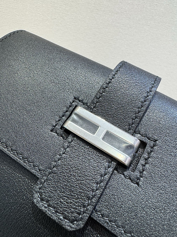 エルメス エラン ポケット 24の通販 HERMES エラン ポケット 24 ブラック スイフト シルバー金具 2632664 エルメス ウエストバッグ - 画像 (8)