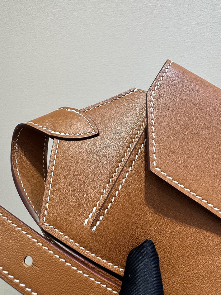 エルメス エラン ポケット 24の通販 HERMES エラン ポケット 24 ゴールド スイフト シルバー金具 2632665 エルメス ボディバッグ - 画像 (8)