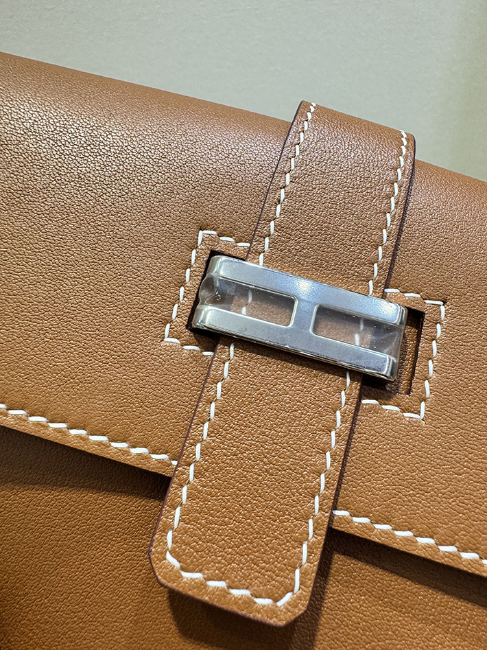 エルメス エラン ポケット 24の通販 HERMES エラン ポケット 24 ゴールド スイフト シルバー金具 2632665 エルメス ボディバッグ - 画像 (7)