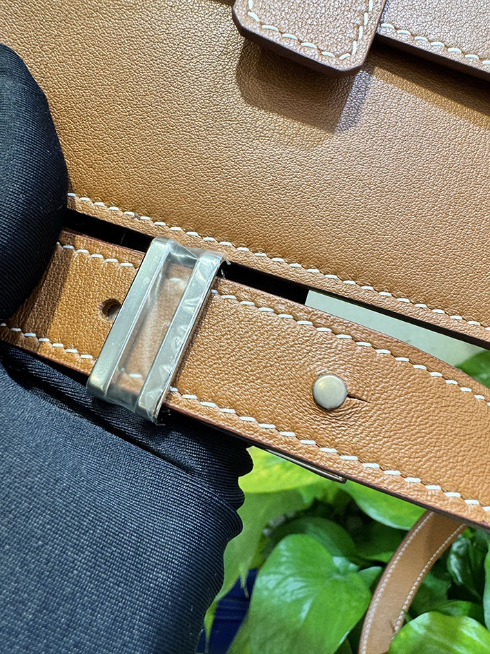 エルメス エラン ポケット 24の通販 HERMES エラン ポケット 24 ゴールド スイフト シルバー金具 2632665 エルメス ボディバッグ - 画像 (6)