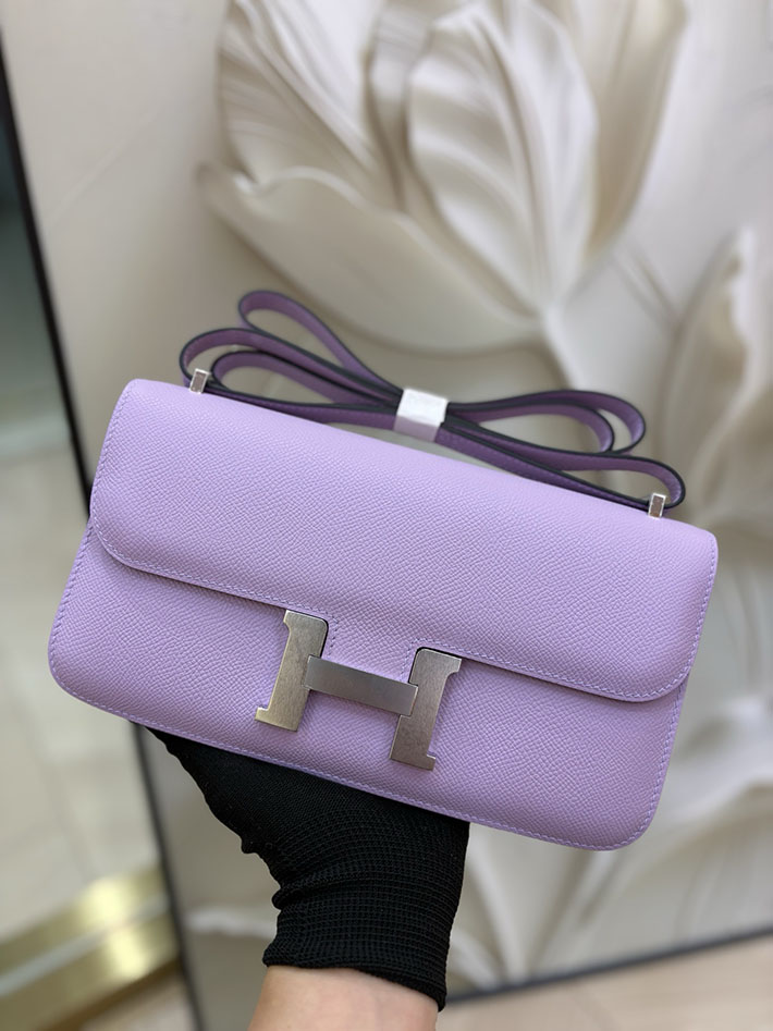 エルメス コンスタンス エランの通販 HERMES コンスタンス1 エラン モーヴシルベストル ヴォーエプソン ゴールド金具 H060102CCX9 エルメス 斜めがけ 新作 - 画像 (8)