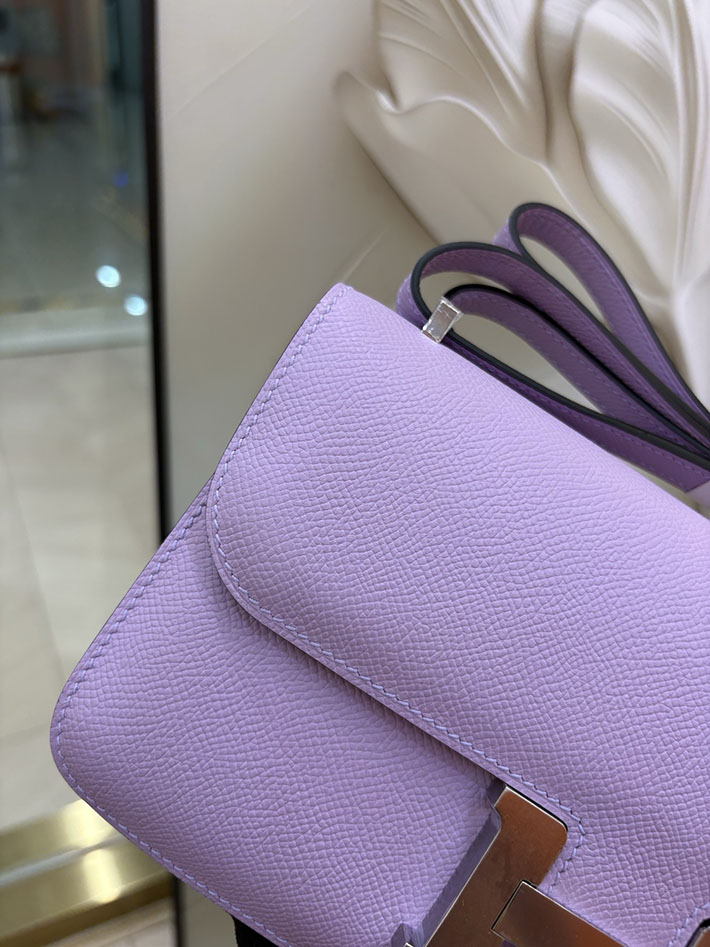 エルメス コンスタンス エランの通販 HERMES コンスタンス1 エラン モーヴシルベストル ヴォーエプソン ゴールド金具 H060102CCX9 エルメス 斜めがけ 新作 - 画像 (7)