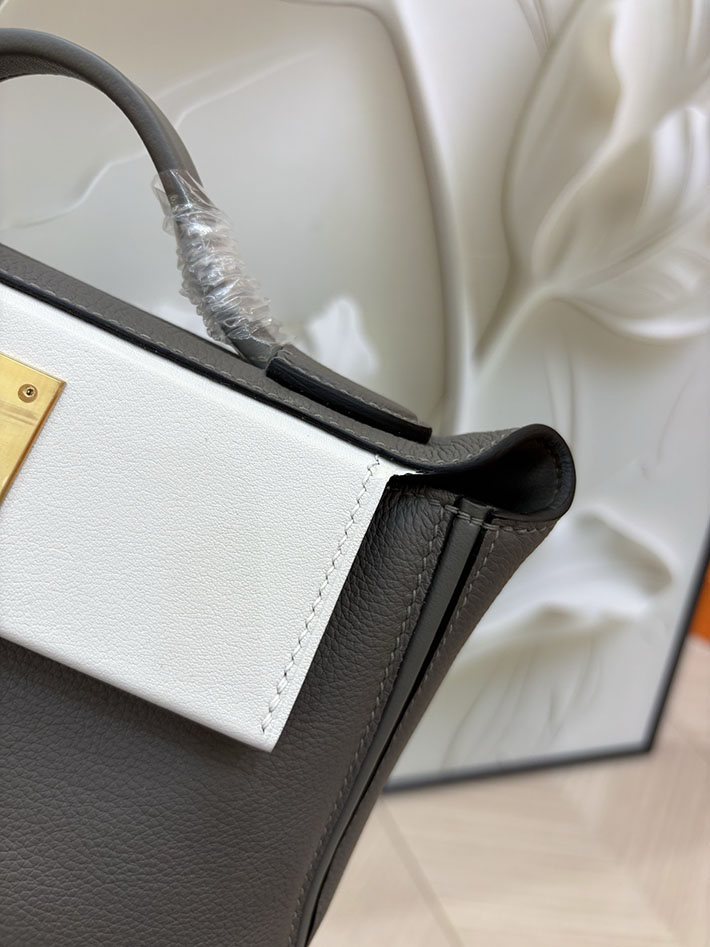 エルメス HERMES ミニ ヴァンキャトル グリメイヤー/ホワイト エバーカラー/スイフト ゴールド金具 2632686 エルメスバッグ 種類 - 画像 (8)