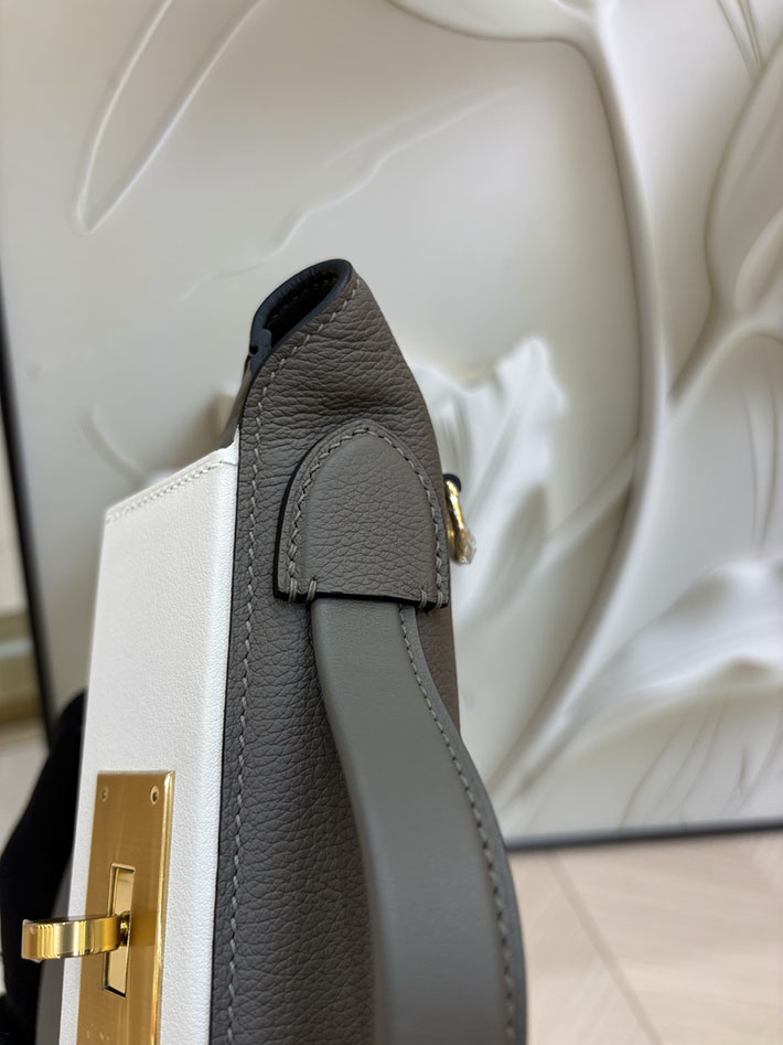 エルメス HERMES ミニ ヴァンキャトル グリメイヤー/ホワイト エバーカラー/スイフト ゴールド金具 2632686 エルメスバッグ 種類 - 画像 (6)