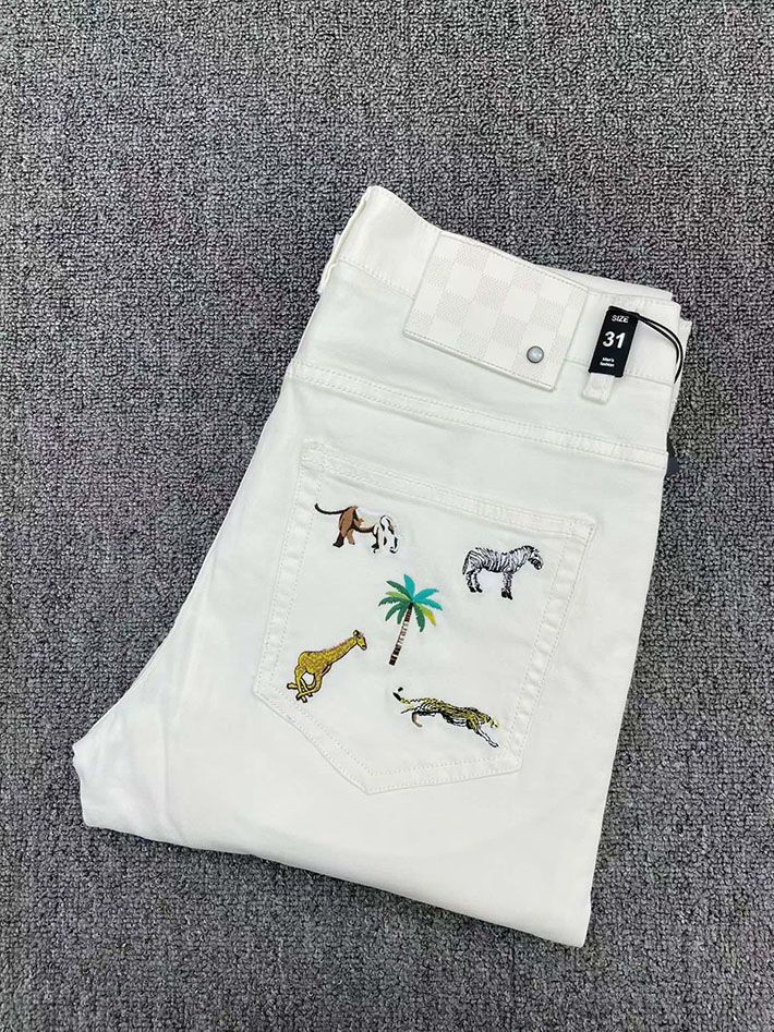 最高級ルイヴィトンスーパーコピー Louis Vuitton 服 2026新作 デニムスケートパンツ 2632804 ヴィトン モノグラム デニムパンツ - 画像 (7)
