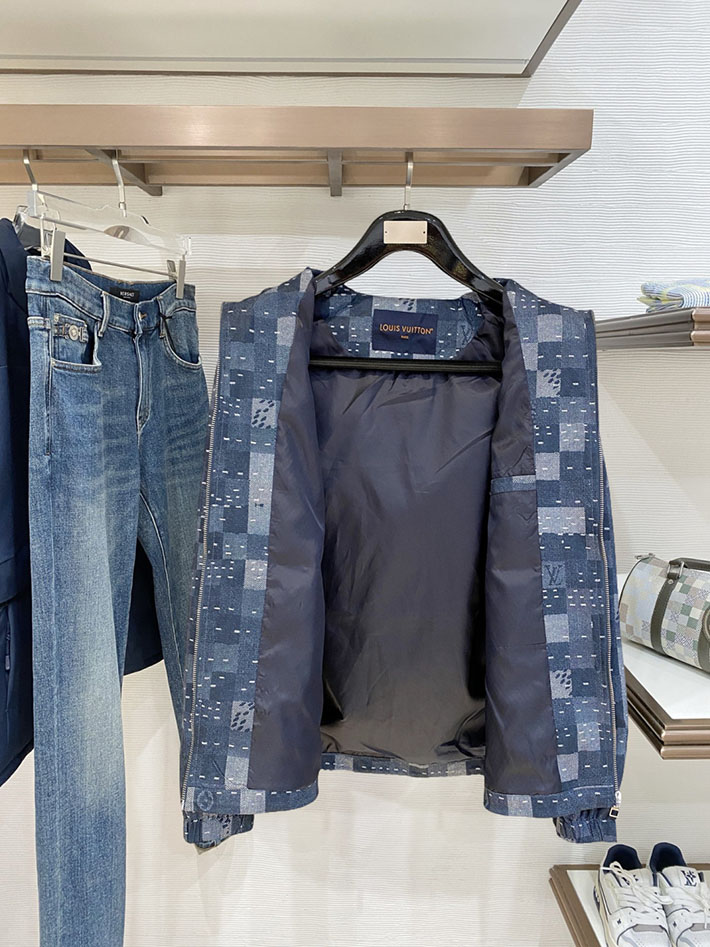 最高級ルイヴィトンスーパーコピー LV x NIGOコラボ Damier Denim Workwear Blouson 2632827 ルイヴィトン ジャケット 新作 - 画像 (8)