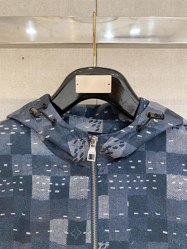 最高級ルイヴィトンスーパーコピー LV x NIGOコラボ Damier Denim Workwear Blouson 2632827 ルイヴィトン ジャケット 新作 - 画像 (6)