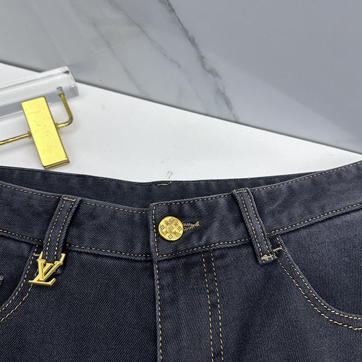 Louis Vuitton 服 2026新作 ルイヴィトンデニムパンツコピー lv デニムジーンズ 芸能人 デニムブランド 2632864 ヴィトン デニム モノグラム - 画像 (5)