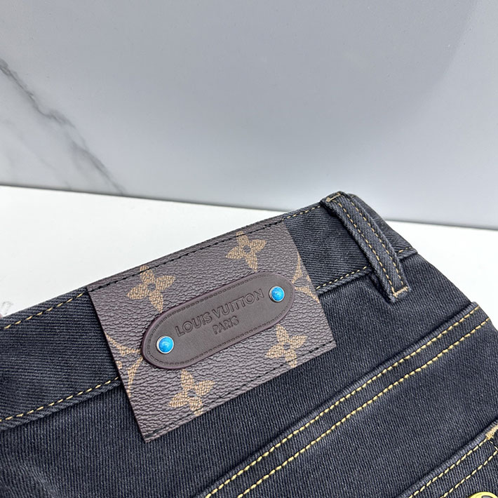 Louis Vuitton 服 2026新作 ルイヴィトンデニムパンツコピー lv デニムジーンズ 芸能人 デニムブランド 2632864 ヴィトン デニム モノグラム - 画像 (3)
