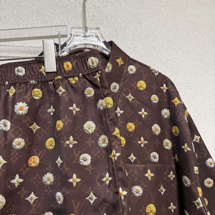最高級ルイヴィトンスーパーコピー Louis Vuitton モノグラム プリント ショートスリーブ シルクシャツ 1AJRJC ルイヴィトン モノグラム シャツ メンズ - 画像 (7)