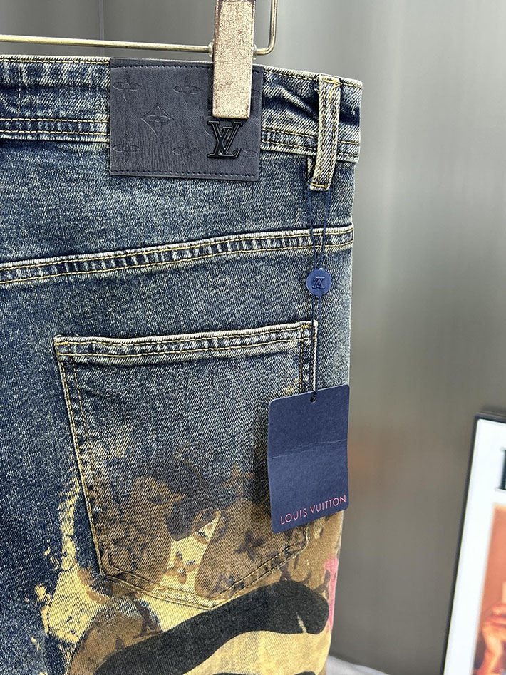 Louis Vuitton 服 2026新作 ルイヴィトンデニムパンツコピー lv デニム ジーンズ メンズ 人気 2632904 ルイヴィトン デニムパンツ セール - 画像 (5)