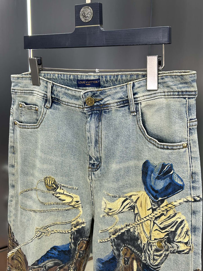 Louis Vuitton 服 2026新作 ルイヴィトンデニムパンツコピー lv デニム ジーンズ メンズ 人気 2632905 ルイヴィトン パンツ モノグラム - 画像 (6)