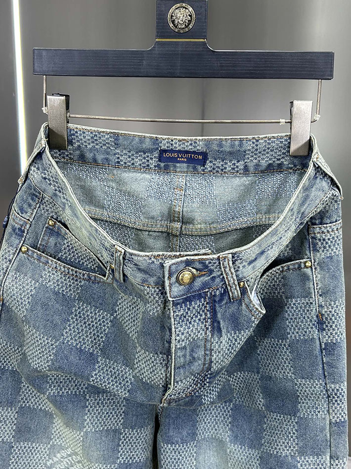 Louis Vuitton デニムパンツ 服 2026新作 直営通販 ルイヴィトン ダミエデニム スケートパンツ 2632907 ヴィトン デニム 新作 - 画像 (6)