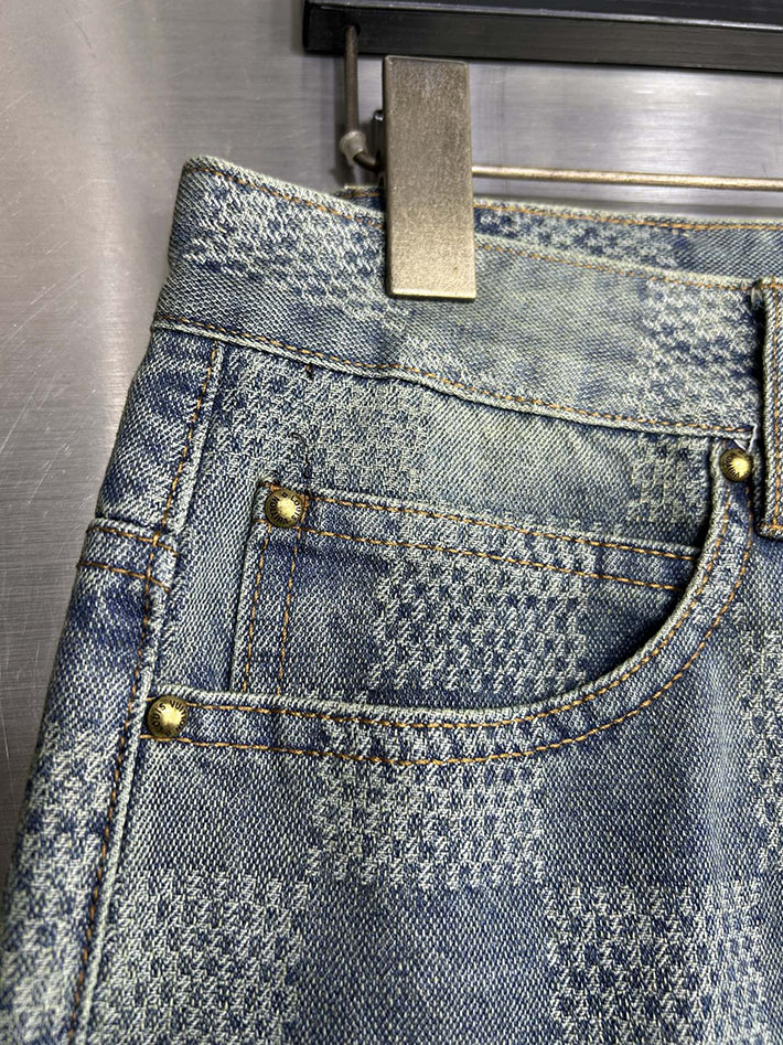 Louis Vuitton デニムパンツ 服 2026新作 直営通販 ルイヴィトン ダミエデニム スケートパンツ 2632907 ヴィトン デニム 新作 - 画像 (3)