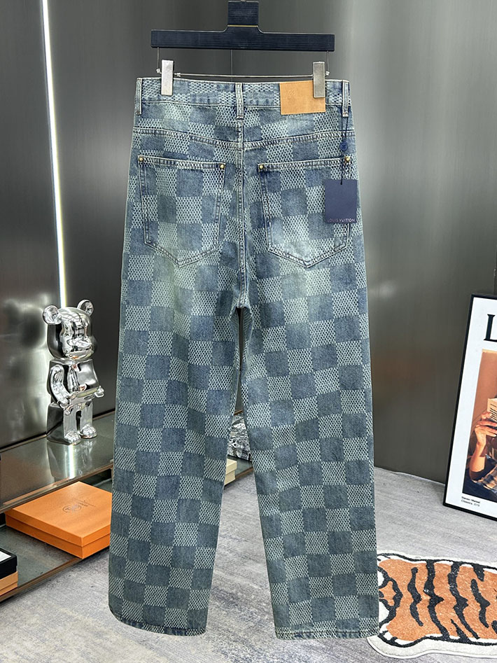 Louis Vuitton デニムパンツ 服 2026新作 直営通販 ルイヴィトン ダミエデニム スケートパンツ 2632907 ヴィトン デニム 新作 - 画像 (14)