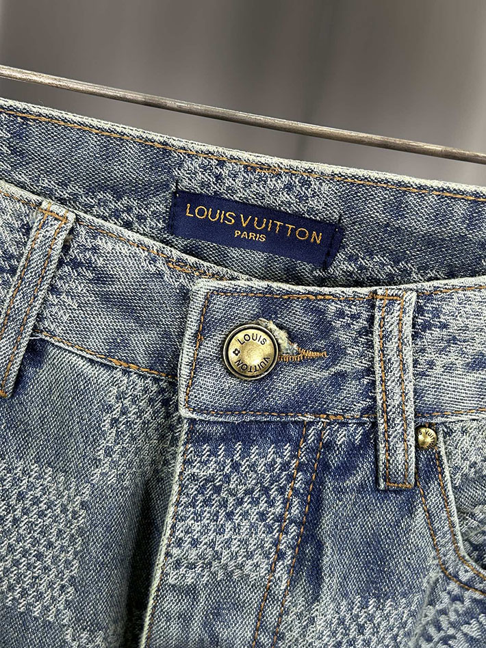Louis Vuitton デニムパンツ 服 2026新作 直営通販 ルイヴィトン ダミエデニム スケートパンツ 2632907 ヴィトン デニム 新作 - 画像 (11)
