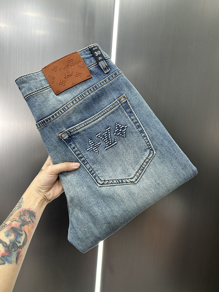 Louis Vuitton デニムパンツ 服 2026新作 直営通販 ルイヴィトン モノグラム デニム パンツ 人気 2632916 ヴィトン デニム 新作 - 画像 (2)
