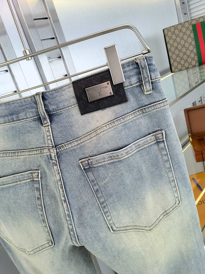 最高級ルイヴィトンスーパーコピー Louis Vuitton 2026新作 デニムパンツ メンズ スキニーデニムパンツ 2632926 Louis Vuitton デニムパンツ - 画像 (7)