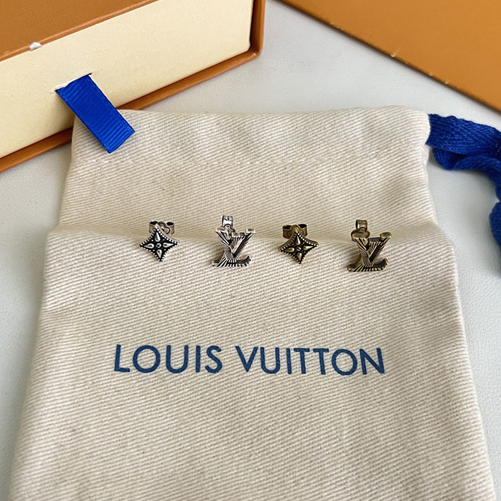 最高級ルイヴィトンスーパーコピー Louis Vuitton 1.5 cm ピアス・LV ウィスパー M03666 ヴィトン ピアス メンズ - 画像 (4)
