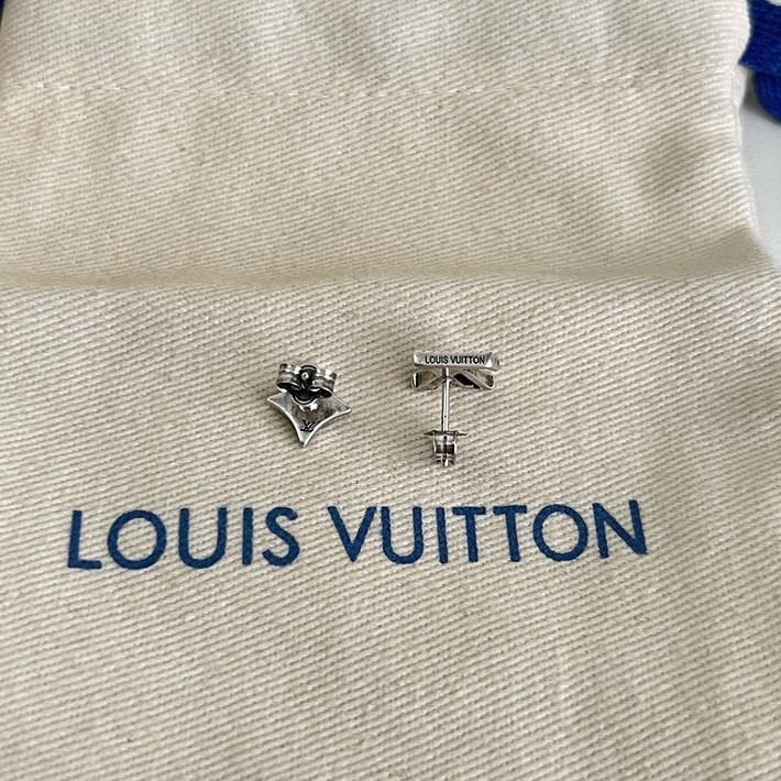 最高級ルイヴィトンスーパーコピー Louis Vuitton 1.5 cm ピアス・LV ウィスパー M03666 ヴィトン ピアス メンズ - 画像 (2)