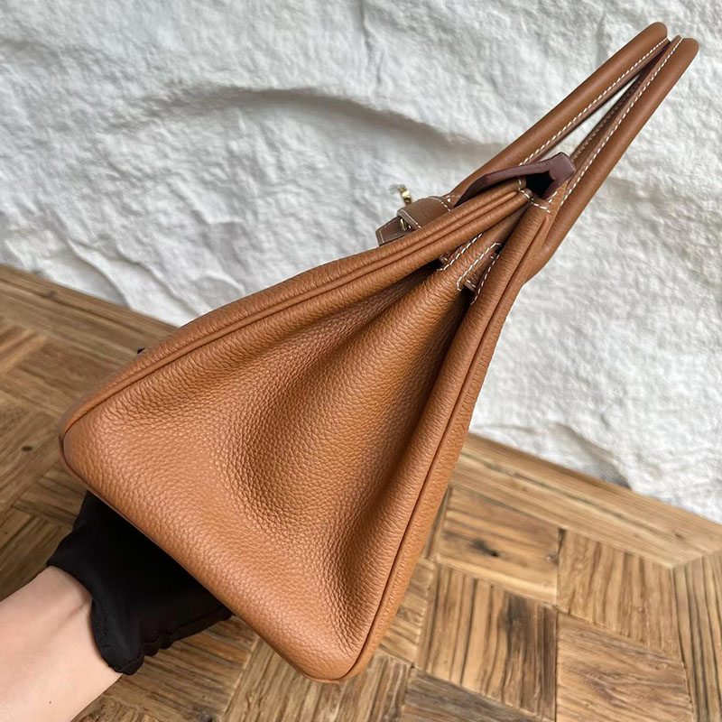 エルメス バーキン 並行輸入 HERMES バーキン30 ゴールド トゴ ゴールド金具 H027633CC37 エルメス バーキン ゴールド - 画像 (6)