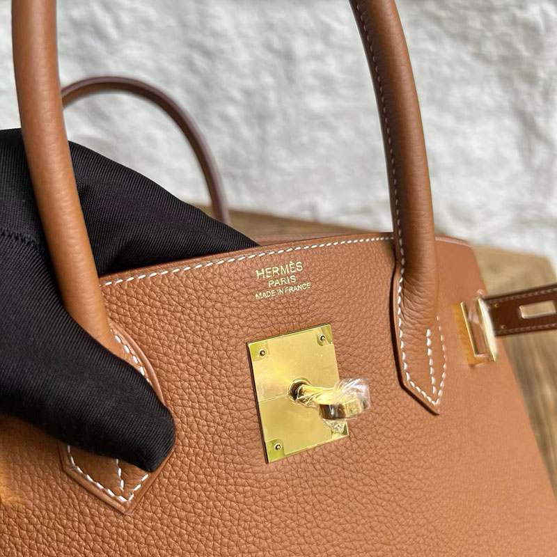 エルメス バーキン 並行輸入 HERMES バーキン30 ゴールド トゴ ゴールド金具 H027633CC37 エルメス バーキン ゴールド - 画像 (5)