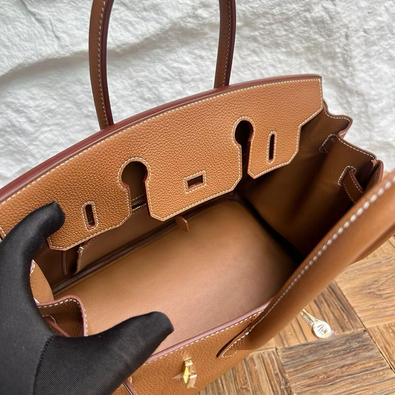 エルメス バーキン 並行輸入 HERMES バーキン30 ゴールド トゴ ゴールド金具 H027633CC37 エルメス バーキン ゴールド - 画像 (3)